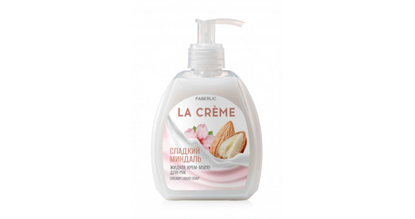 Крем-мыло для рук с ароматом сладкого миндаля. Серия LA CREME