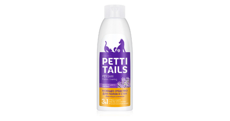 Моющее средство для полов и стен «Без следов и запахов» PETTI TAILS