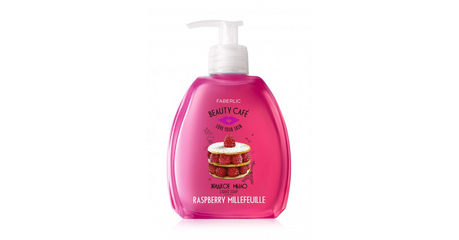 Жидкое мыло «Малиновый мильфей» Beauty cafe