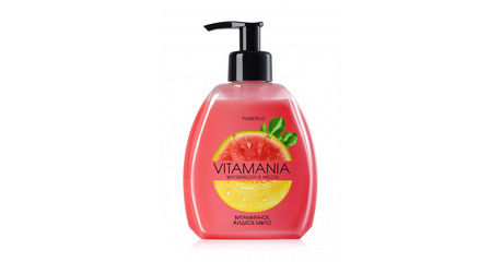 Жидкое мыло для рук Vitamania с ароматом «Арбуз и дыня» серия Beauty cafe