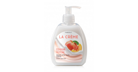 Крем-мыло для рук с ароматом сочного персика. Серия LA CREME. 