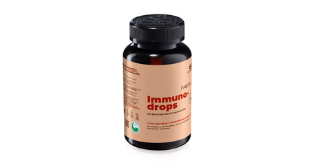 Витаминный мармелад для иммунитета Immunodrops: C, D3, E, цинк и бузина