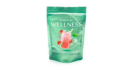Смесь для приготовления детокс-смузи с клубникой. Серия Wellness.